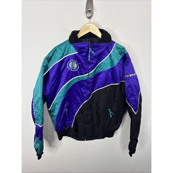 Vintage 90s Arctic Cat Snowmobile Winter Jacket Men M Thinsulate